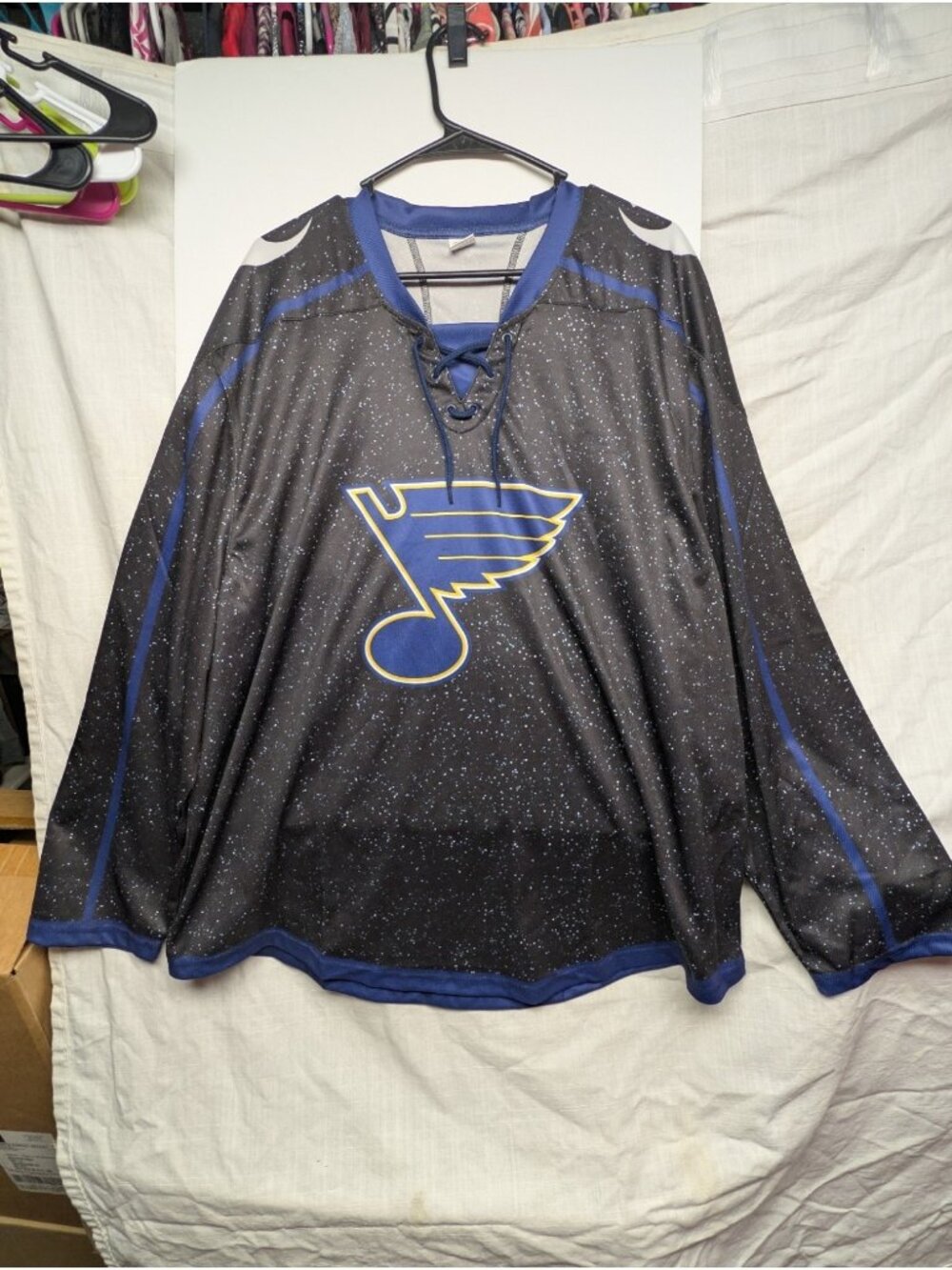 St Louis Blues Star Wars Night Hockey Jersey #77 Rebel Alliance Speckled XL